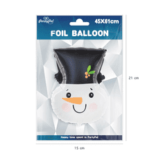 PartyPal Fóliový balónek supershape Sněhulák 61x45cm