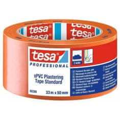 Tesa Páska omítací plastová 60399, UV 7 dnů, 33 m x 50 mm, oranžová