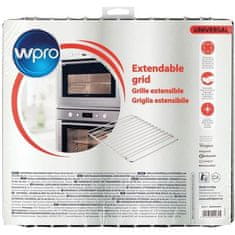 Wpro Výsuvná chromovaná nerezová mřížka Wpro pro trouby a chladničky, nastavitelná šířka od 35 do 56 cm