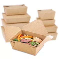 EKO krabička na jídlo - papírový menubox na jídlo 1400 ml (200 ks)