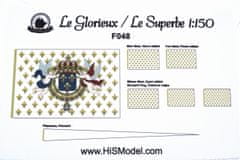 HiSModel Sada vlajek pro model - Heller Superbe 1:150