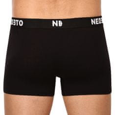 Nedeto 10PACK pánské boxerky černé (10NDTB001-brand) - velikost M