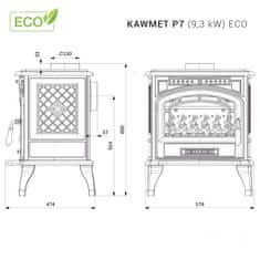 Kawmet P7 ECO - kamna litinová