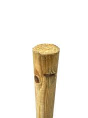 Dřevěný Outlet Dřevěná palisáda ŠPICE Stromový kůl 2,8x150 cm 20 ks