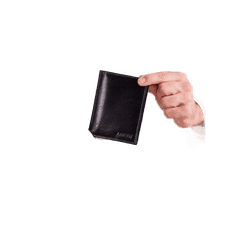 LOREN Pánská černá kožená peněženka bez zapínání CE-PF-N4-VTL.71_290385 Univerzální