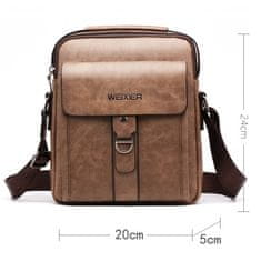 IZMAEL Pánská Crossbody Taška WEIXIER Noel-Hnědá KP25269