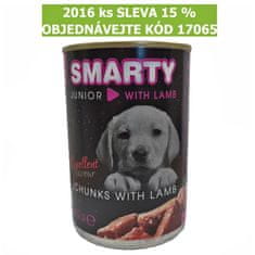Smarty Dog Junior Jehněčí chunks, konzerva 410 g