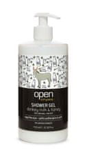 OPEN cosmetics Sprchový gel oslí mléko & med 750 ml