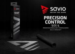 SAVIO Podložka pod myš Precision Control, velikost L, černá/šedá