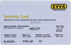 EVVA Bezpečnostní zámková vložka EVVA FPS 36/K41 (35/40) se 3mi klíči a knoflíkem