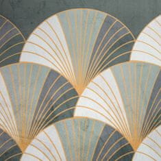 DESIGN 91 Dekorační závěs s kroužky - Gina, ocelovozlatý 140 x 250 cm
