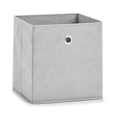 Zeller Látkový úložný box šedý 28x28x28 cm