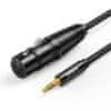 AV182 audio kabel 3.5mm mini jack / XLR 1m, černý