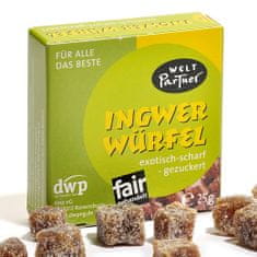 WeltPartner Dwp Bio a Fairtrade zázvorové kostky 25 g