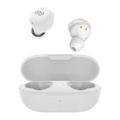 QCY - T17 bezdrátová sluchátka s dobíjecím boxem,Bluetooth 5.1, bílá