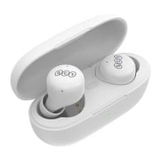QCY - T17 bezdrátová sluchátka s dobíjecím boxem,Bluetooth 5.1, bílá