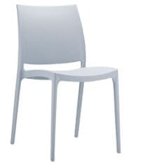 Jídelní židle MAYA, stříbrná