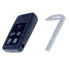 Autoklíče24 Obal klíče dalkového ovládání Volvo S60, S80, V60, V70, XC60, XC70 5tl. v2 HU101
