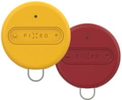 FIXED smart tracker Sense, set 2ks, žlutá + červená