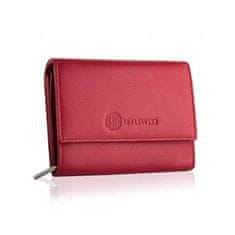 Betlewski Elegantní kožená peněženka Bpd-Ss-11 Red