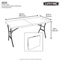 LIFETIME skládací stůl 150 cm LIFETIME 4534