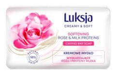 Luksja Krémové a jemné vyhlazující krémové mýdlo Rose & Milk Protein Soap Bar 90G
