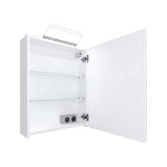 BPS-koupelny Zrcadlová skříňka závěsná s LED osvětlením Luisa W 50 ZS