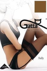 Gatta Dámské punčochy k podvazkovému pásu Gatta Sally lycra 15 den 1-4 nero/černá 1/2-XS/S