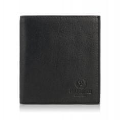 PAOLO PERUZZI Černá klasická kožená pánská peněženka In-32