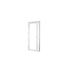TROCAL Plastové dveře | 90 x 205 cm (900 x 2050 mm) | bílé | prosklenné | levé