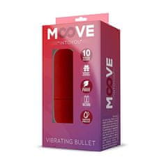 Moove Vibrating Bullet (Red), mini vibrátor na baterie