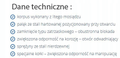 Gerda KMZ S40 H66 dlouhý mosazný třmenový visací zámek