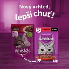 Whiskas kapsička hovězí ve šťávě pro dospělé kočky 28x85 g