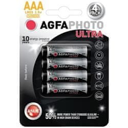 Agfaphoto Ultra alkalická baterie 1.5V, LR03/AAA, 4ks