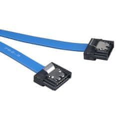 Akasa - Proslim 6Gb/s SATA3 kabel - 15 cm - modrý