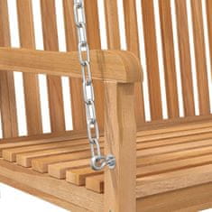 shumee Houpací lavice masivní teakové dřevo 114 x 60 x 64 cm