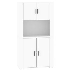 Greatstore Skříň highboard bílá kompozitní dřevo