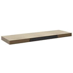 Greatstore Plovoucí nástěnné police 4 ks dub 80 x 23,5 x 3,8 cm MDF