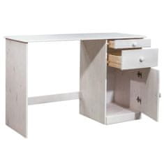 Vidaxl Psací stůl se zásuvkami 110 x 50 x 74 cm masivní borové dřevo