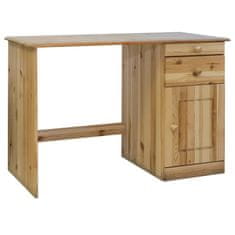 Greatstore Psací stůl se zásuvkami 110 x 50 x 74 cm masivní borové dřevo
