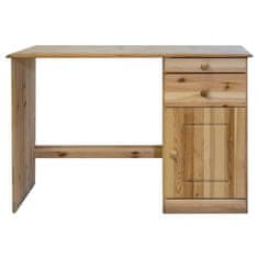 Greatstore Psací stůl se zásuvkami 110 x 50 x 74 cm masivní borové dřevo