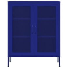 Petromila Úložná skříň námořnická modrá 80 x 35 x 101,5 cm ocel