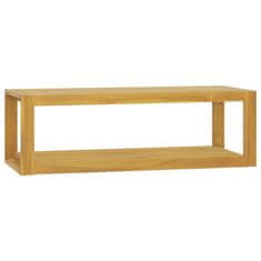 Greatstore Nástěnná koupelnová skříňka 110 x 45 x 35 cm masivní teak