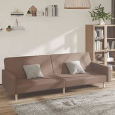 Greatstore 2místná válenda taupe textil