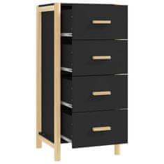 Vidaxl Skříň highboard černá 42 x 38 x 90 cm kompozitní dřevo