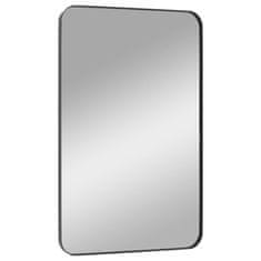 Vidaxl Nástěnné zrcadlo černé 50x80 cm obdélníkové
