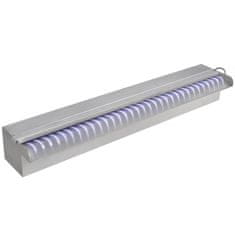 Greatstore Obdélníková bazénová fontána s LED nerezová ocel 60 cm