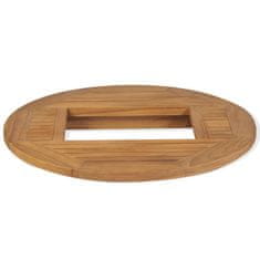 Vidaxl Stolní deska na basu piva, teak, 70 cm