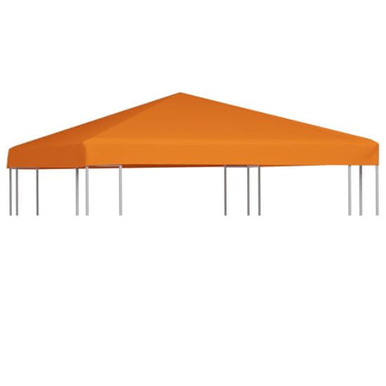 Greatstore Náhradní střecha na altán 310 g/m2 3 x 3 m oranžová