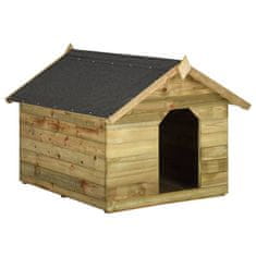 Petromila Zahradní psí bouda s otevírací střechou impregnovaná borovice